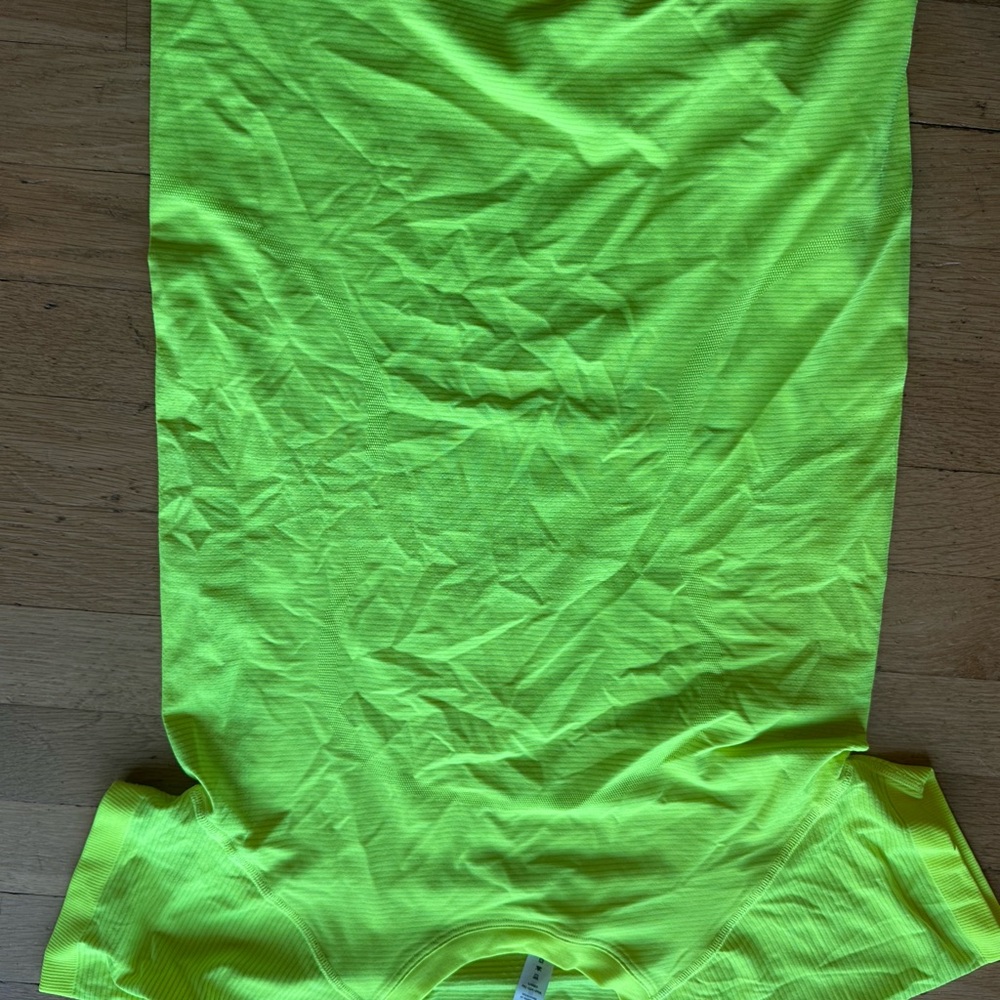 Bright Neon Green Athletic Shorts - Picture 3 of 3